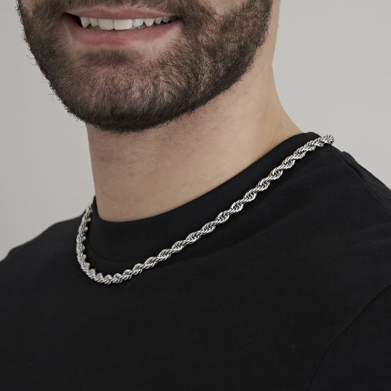 COLLANA UNISEX IN ACCIAIO 6 MM