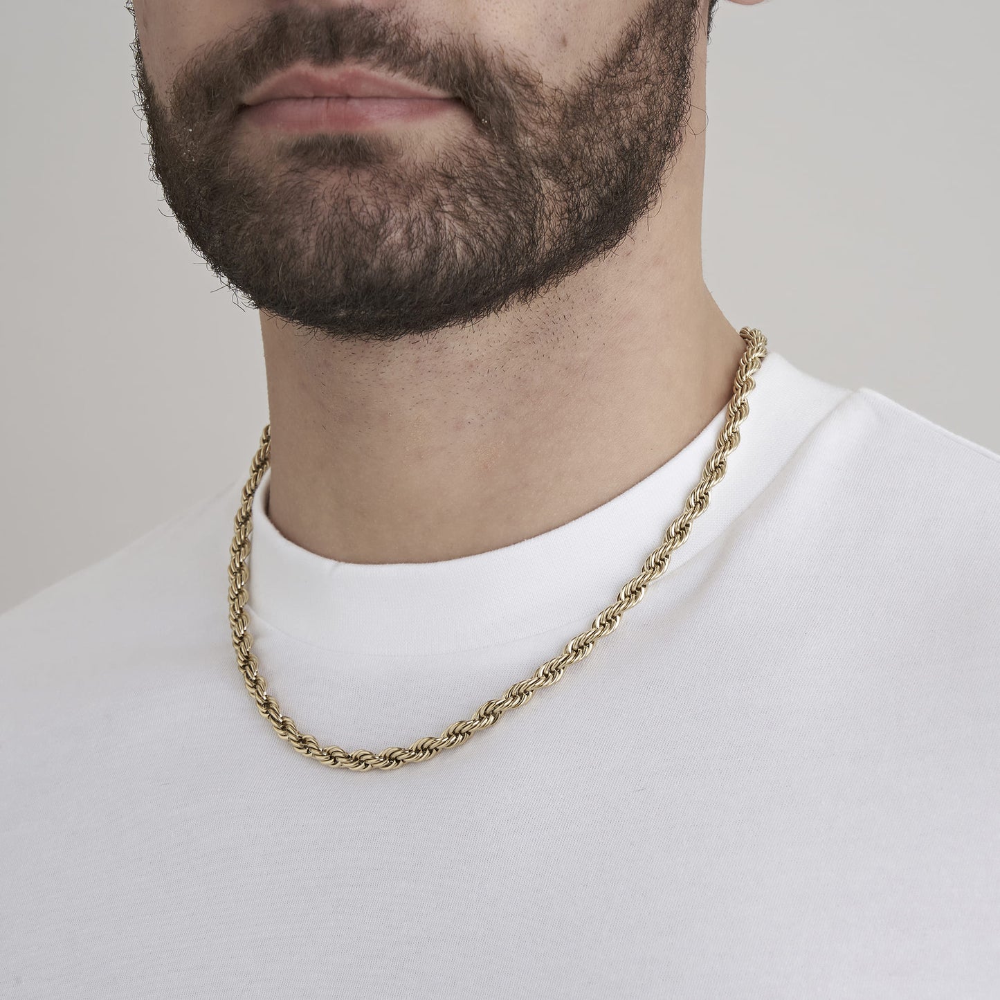 COLLANA UNISEX IN ACCIAIO 6 MM