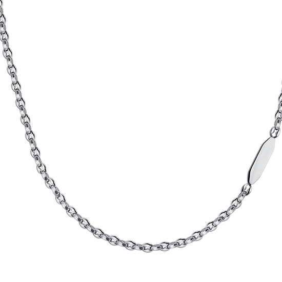 COLLANA UOMO IN ACCIAIO CON ELEMENTO
