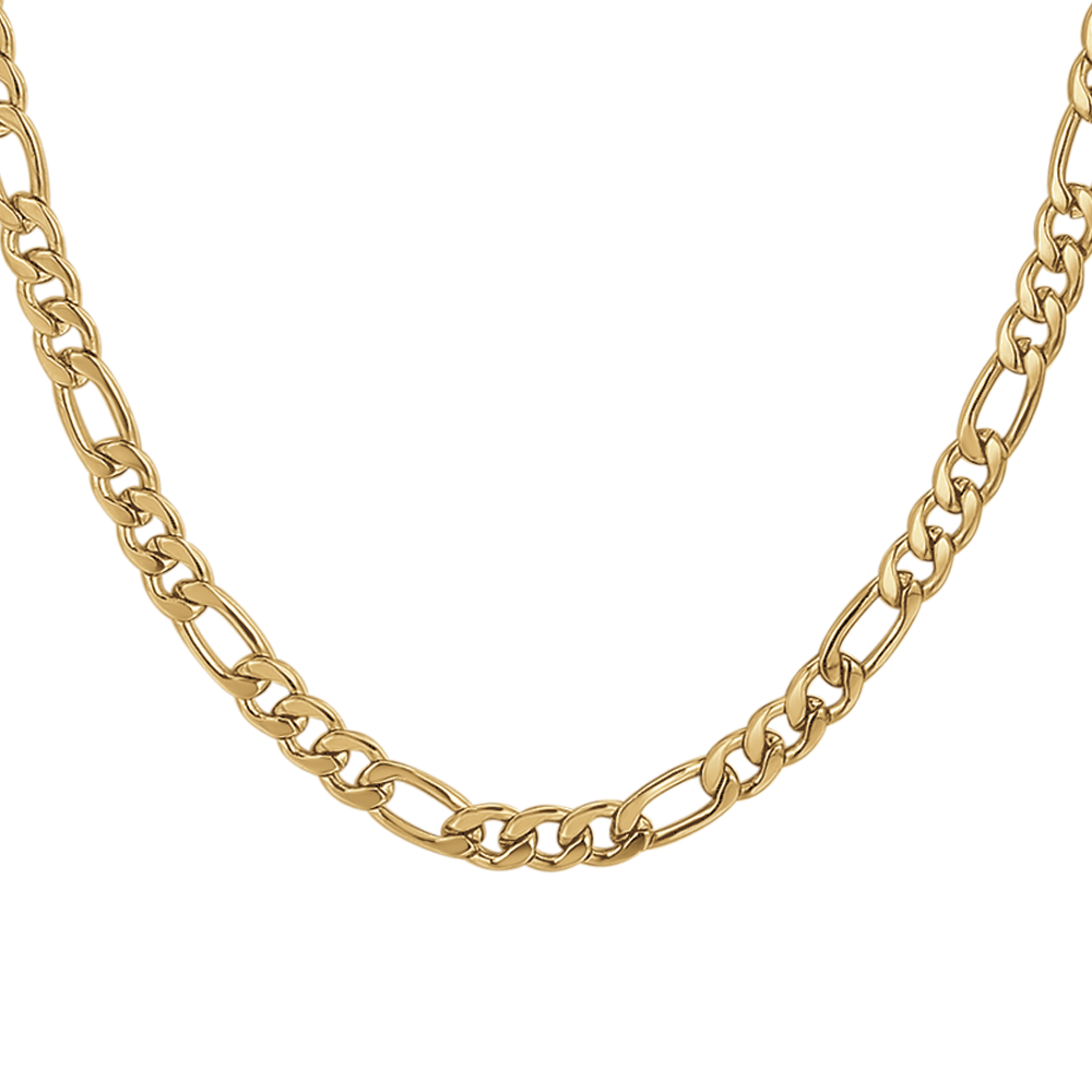COLLANA UOMO IN ACCIAIO  IP GOLD