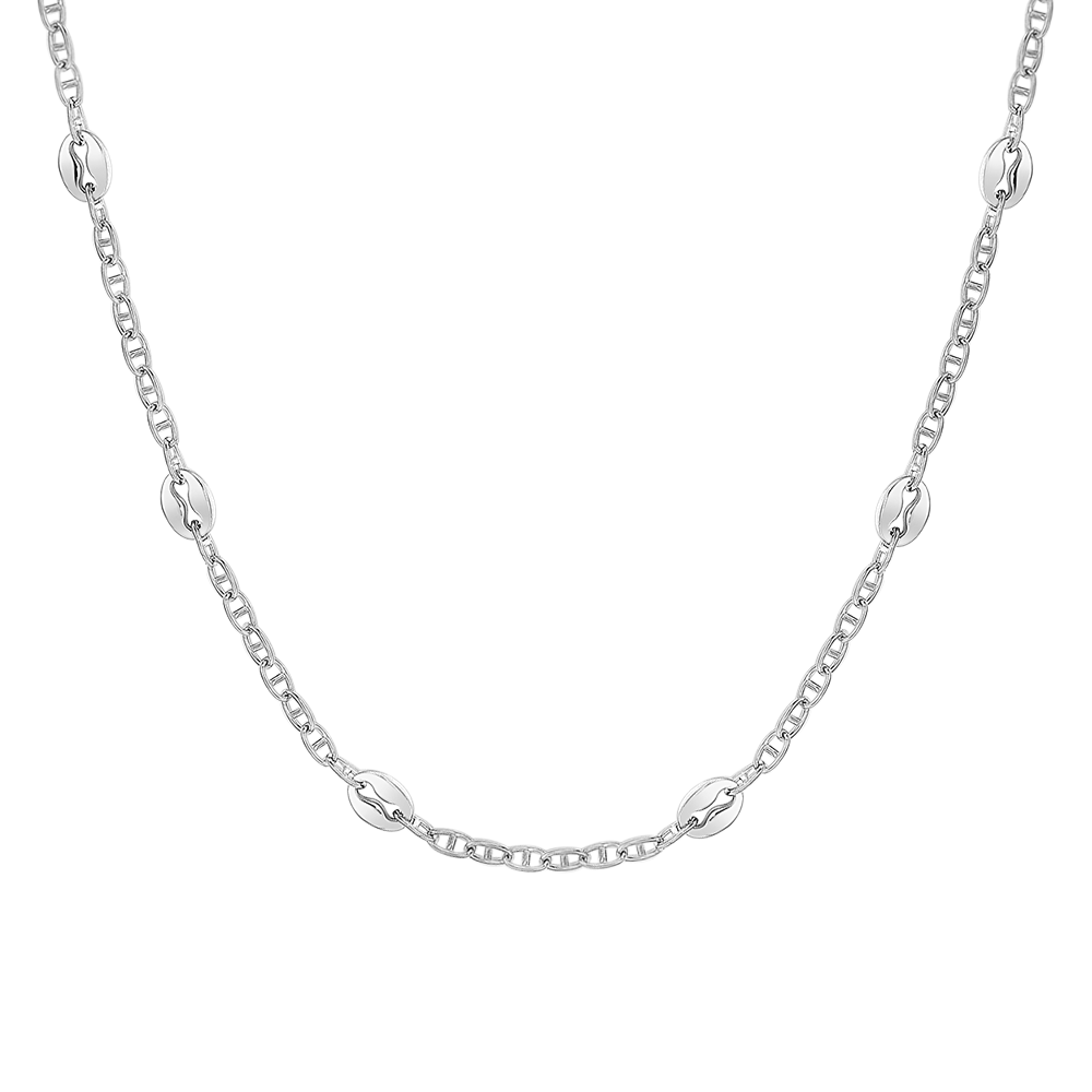 COLLANA UOMO IN ACCIAIO CON ELEMENTI IN ACCIAIO