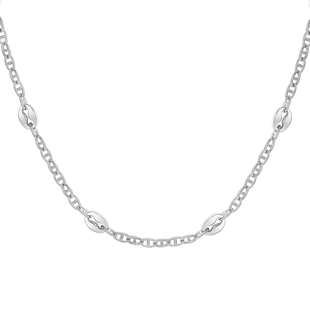 COLLANA UOMO IN ACCIAIO CON ELEMENTI IN ACCIAIO