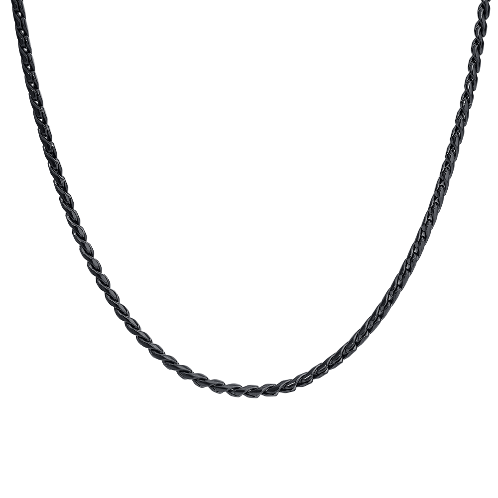 COLLANA UOMO IN ACCIAIO IP NERO