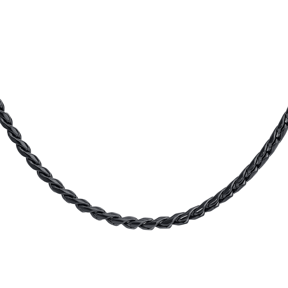 COLLANA UOMO IN ACCIAIO IP NERO