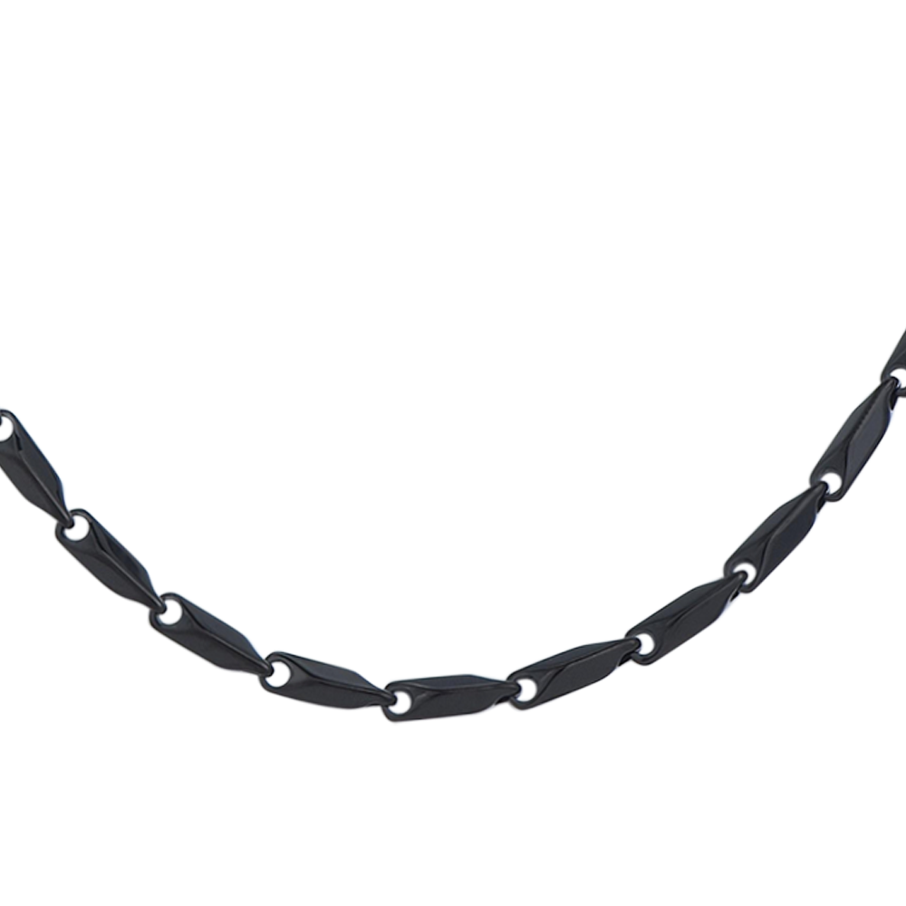 COLLANA UOMO IN ACCIAIO IP NERO