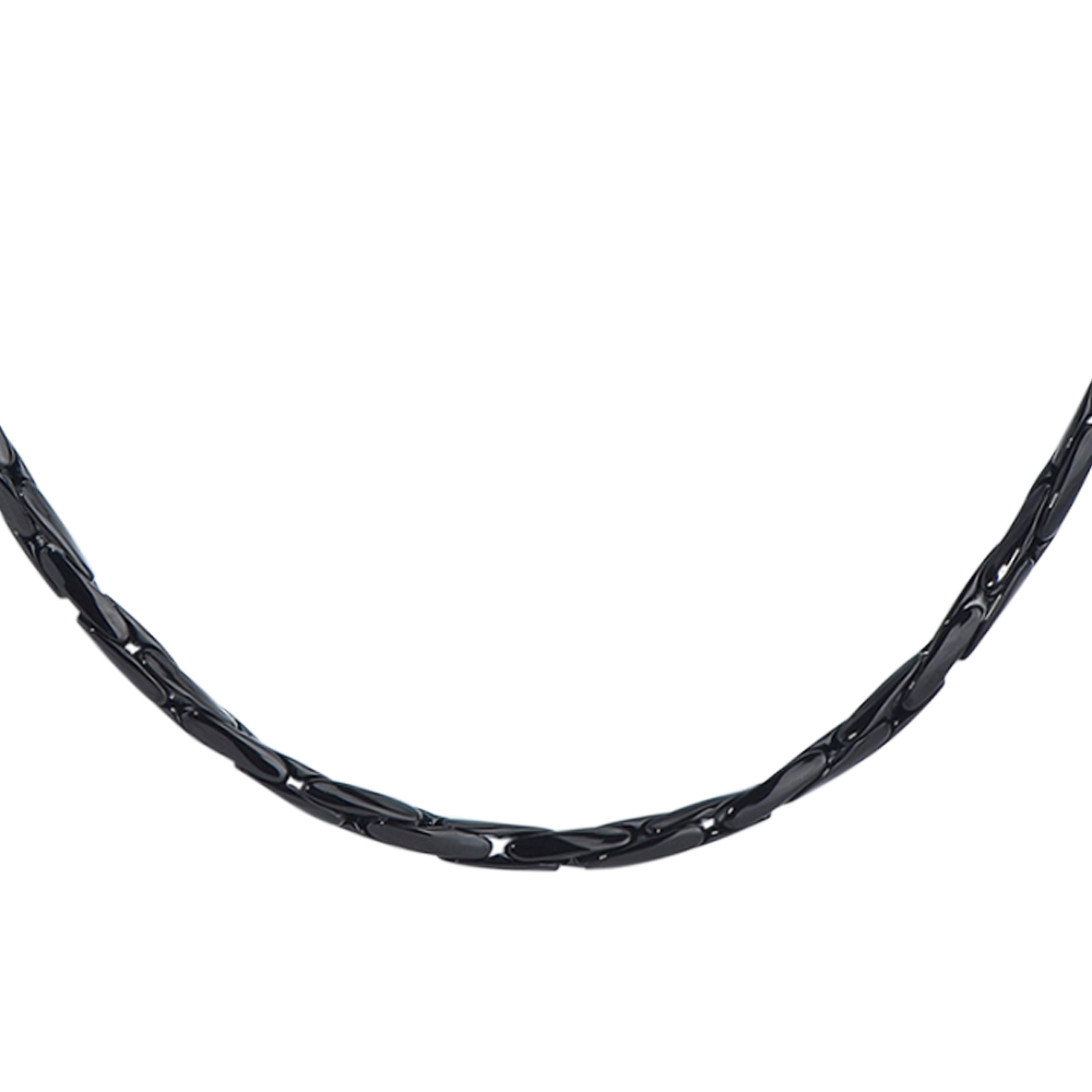 COLLANA UOMO IN ACCIAIO IP NERO