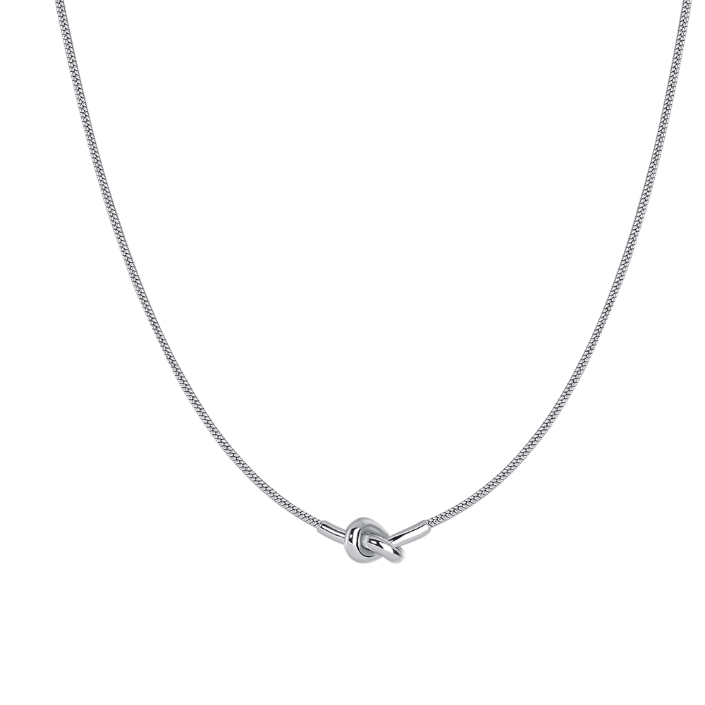 COLLANA UOMO IN ACCIAIO CON NODO