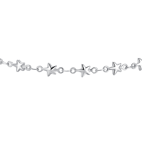 CAVIGLIERA DONNA IN ACCIAIO CON STELLE