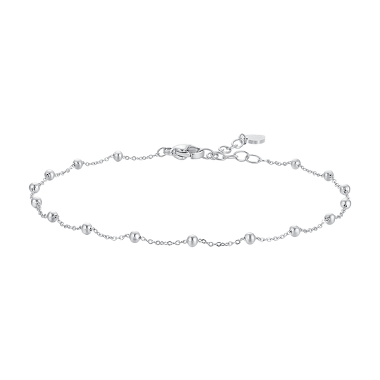 CAVIGLIERA DONNA IN ACCIAIO CON SFERE