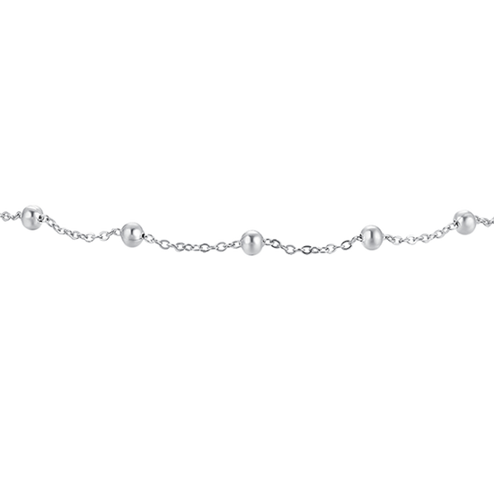 CAVIGLIERA DONNA IN ACCIAIO CON SFERE