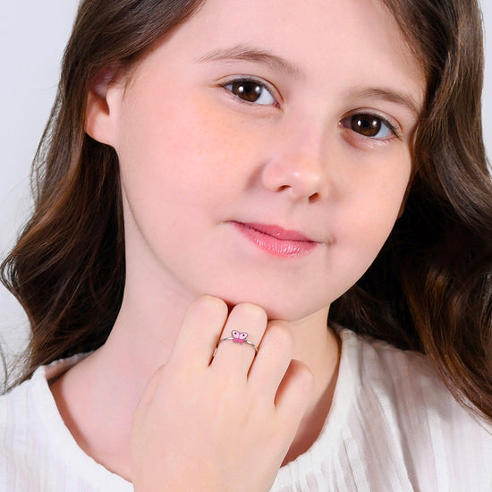 ANELLO BAMBINA IN ACCIAIO CON FARFALLA