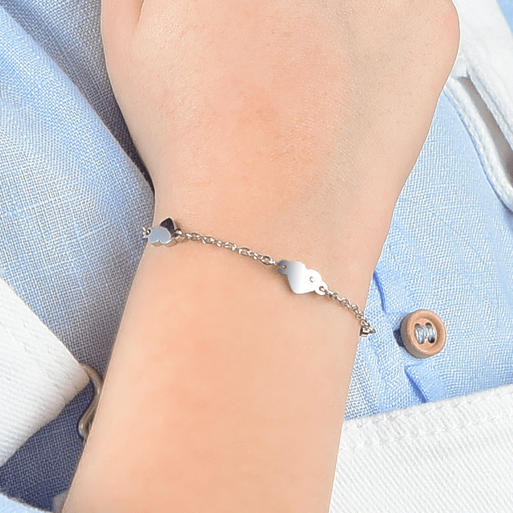 Bracciale a forma di fiore in argento sterling 925, bracciale impilabile in argento 925, bracciale impilabile floreale Eternity, bracciale a forma di fiore fatto a mano per donna - Italia Bracciale a forma di fiore in argento sterling 925, bracciale impilabile in argento 925, bracciale impilabile floreale Eternity, bracciale a forma di fiore fatto a mano per donna - Italia