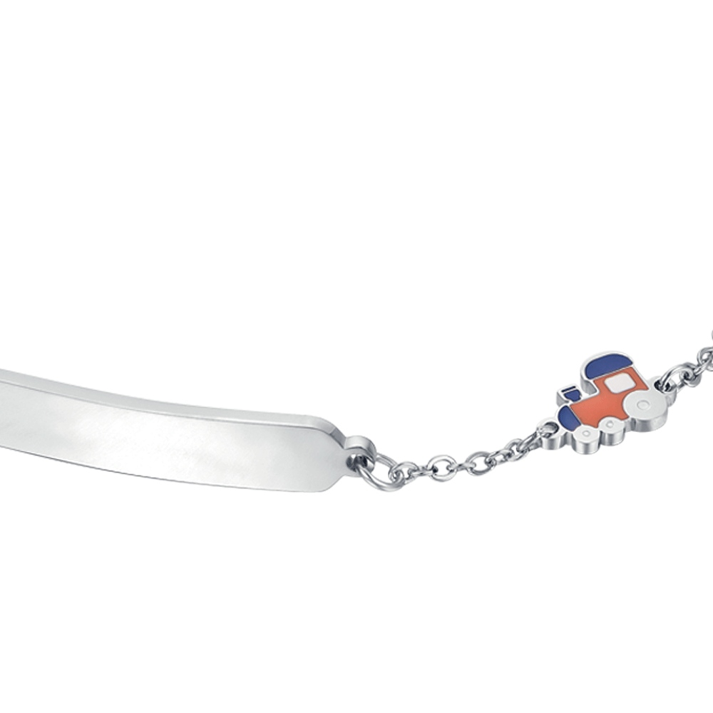 BRACCIALE BAMBINO IN ACCIAIO CON TRENO