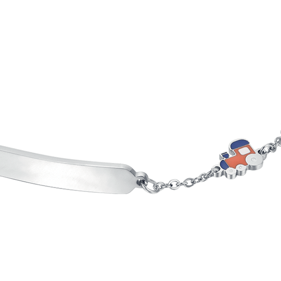 BRACCIALE BAMBINO IN ACCIAIO CON TRENO