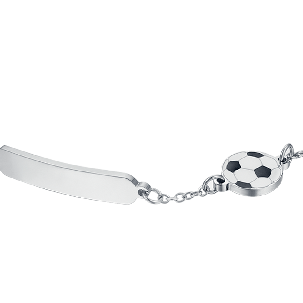 BRACCIALE BAMBINO IN ACCIAIO CON PALLONE