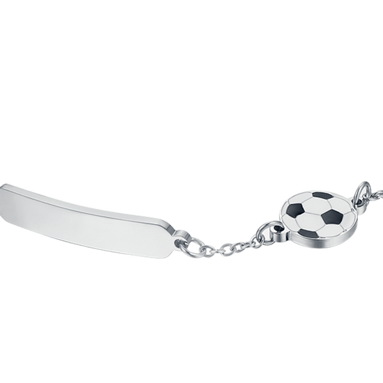 BRACCIALE BAMBINO IN ACCIAIO CON PALLONE