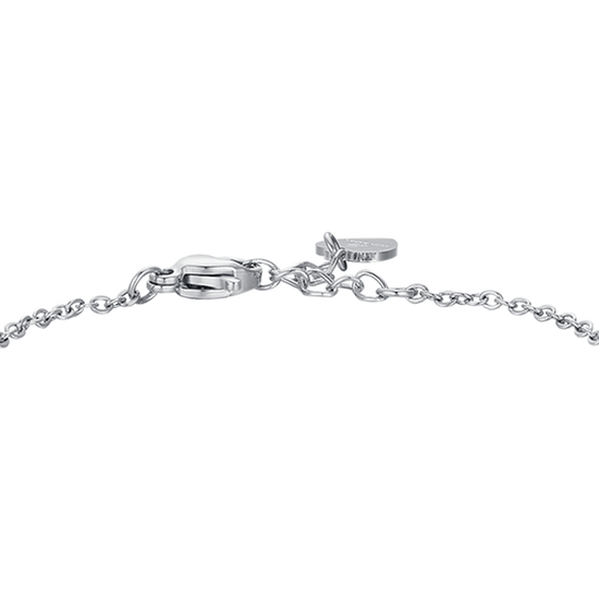 BRACCIALE BAMBINA IN ACCIAIO CON ORSETTO CON CRISTALLI BIANCHI