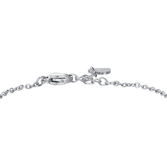 BRACCIALE BAMBINA IN ACCIAIO CON CORONA CON CRISTALLI BIANCHI
