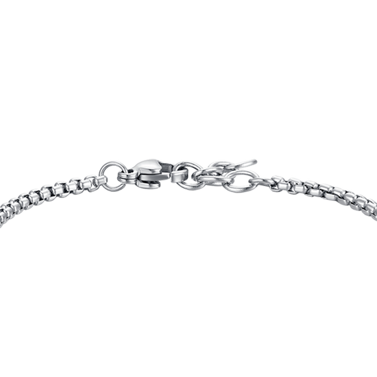 BRACCIALE BAMBINO IN ACCIAIO CON EMATITE GRIGIA E TIMONE