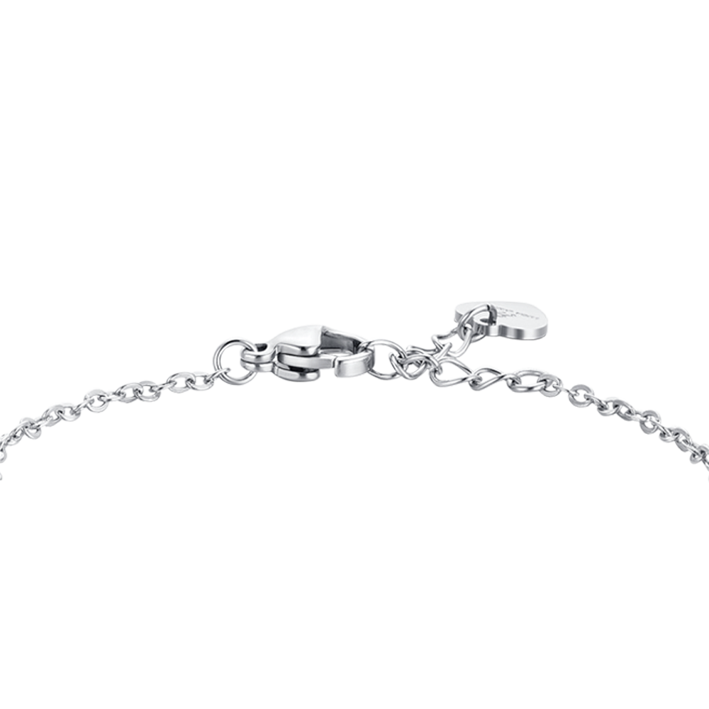 BRACCIALE BAMBINA IN ACCIAIO SMALTO VIOLA