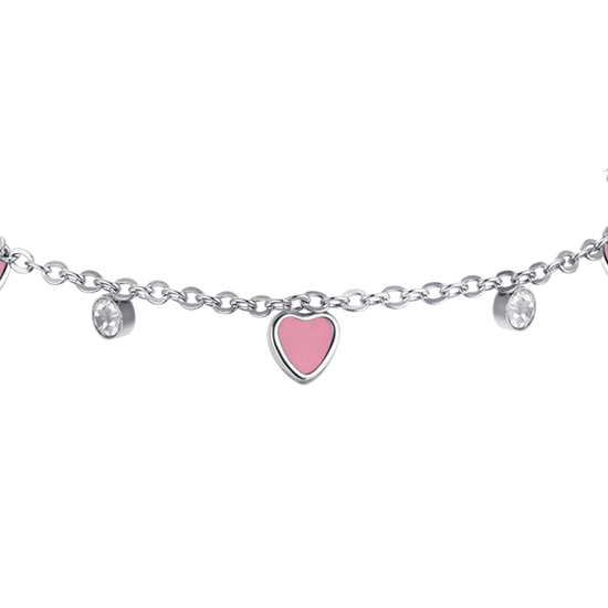 BRACCIALE BAMBINA IN ACCIAIO CON CUORE