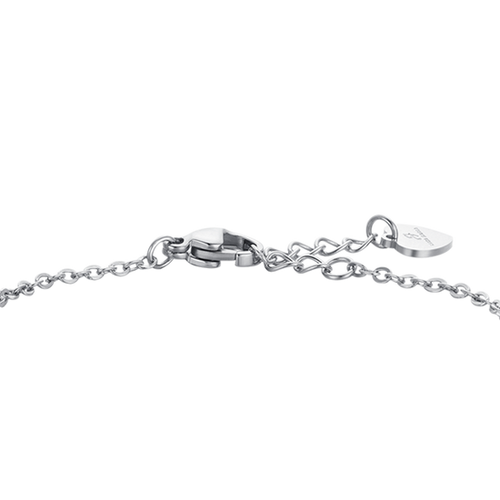 BRACCIALE BAMBINA IN ACCIAIO CON FARFALLE E PIASTRA