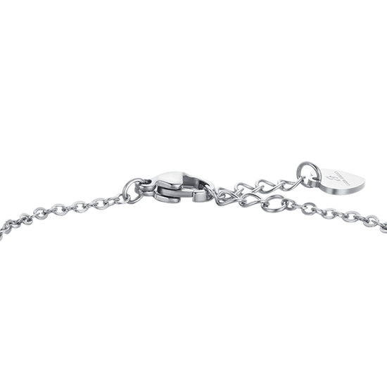 BRACCIALE BAMBINA IN ACCIAIO CUORI E PIASTRA
