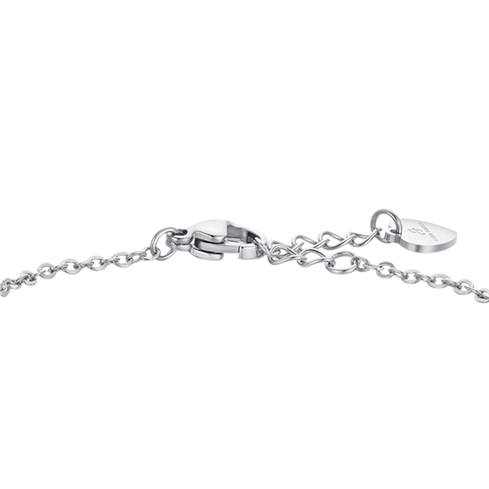 Bracciale da bambina in oro 9 kt con charma e smalti rosa