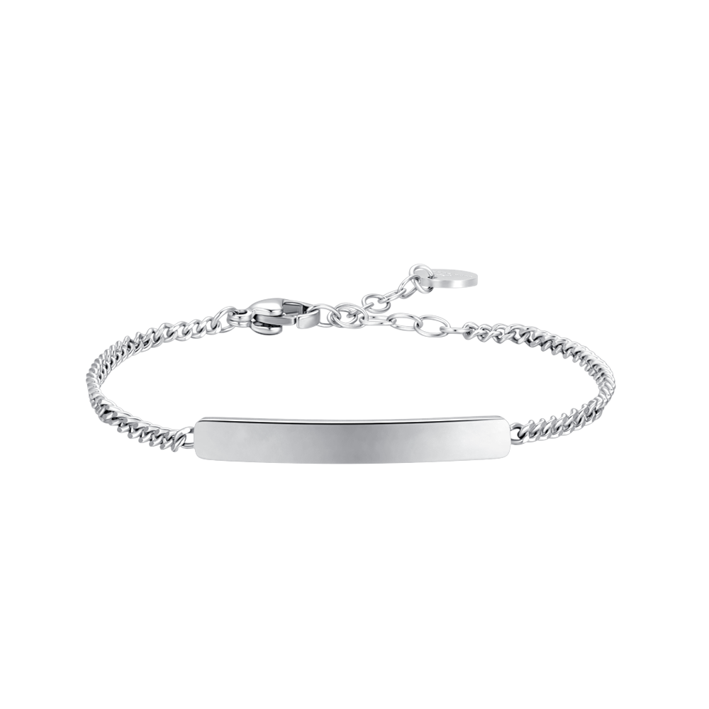 BRACCIALE BAMBINO IN ACCIAO CON PIASTRA