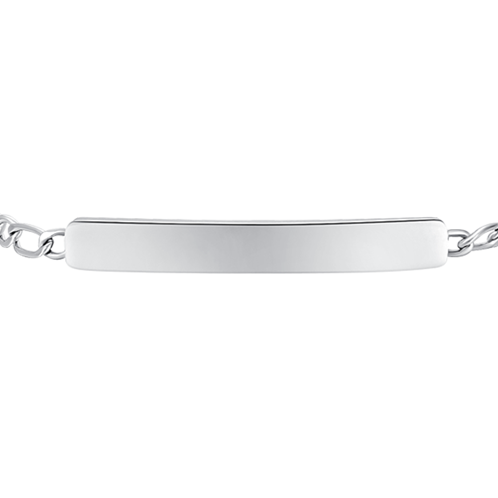 BRACCIALE BAMBINO IN ACCIAIO CON PIASTRA