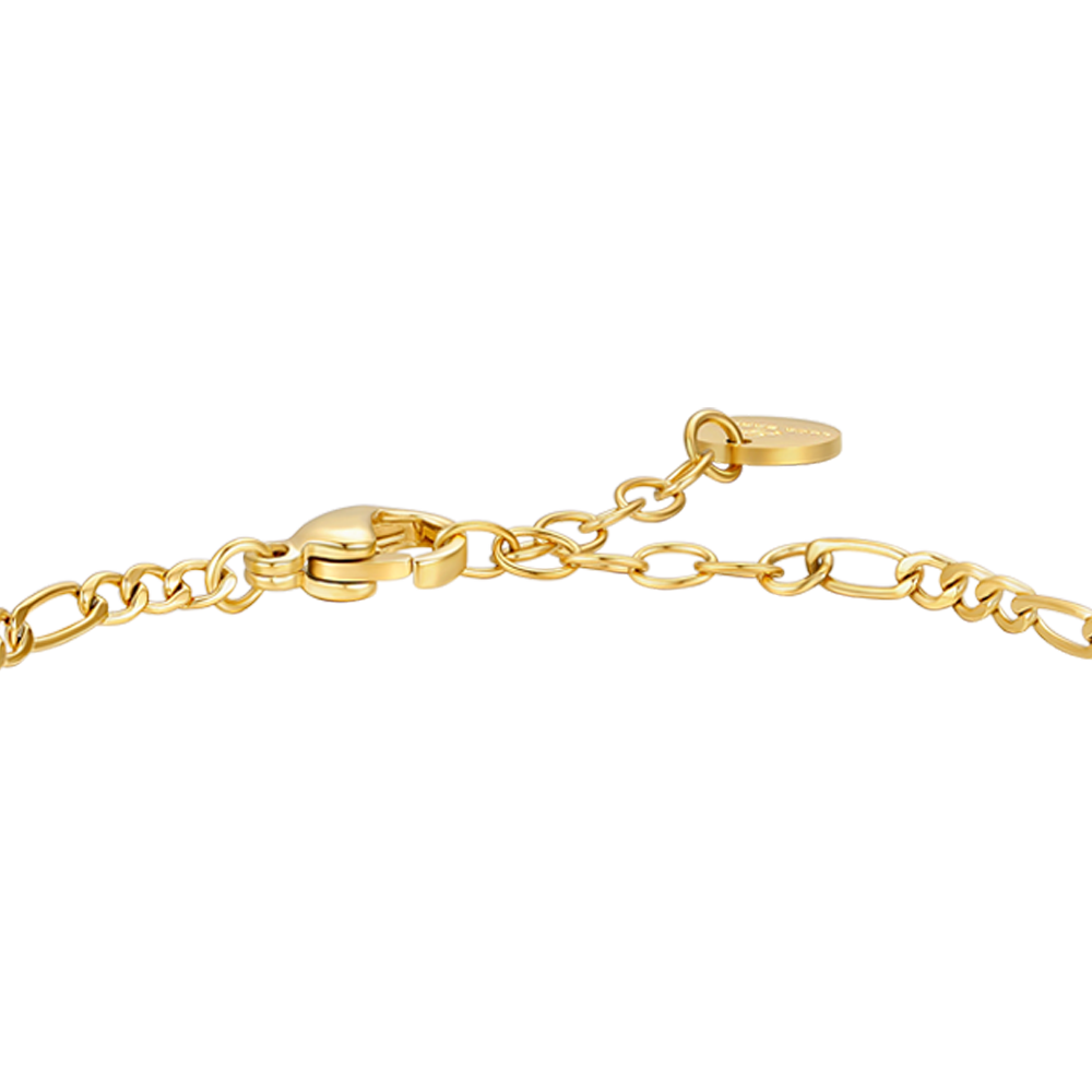 BRACCIALE BAMBINO IN ACCIAIO IP GOLD CON PIASTRA