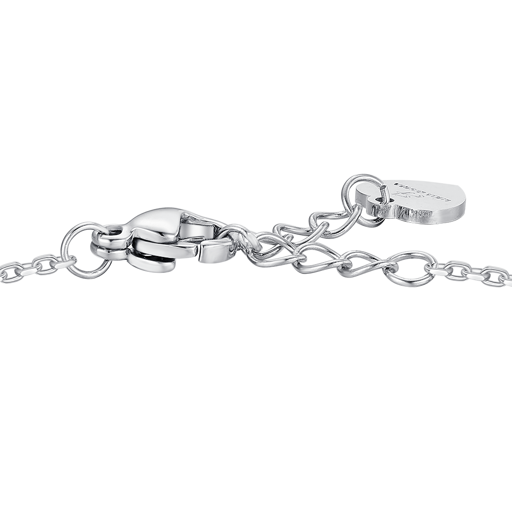 BRACCIALE BAMBINA IN ACCIAIO CON ZIRCONI BIANCHI