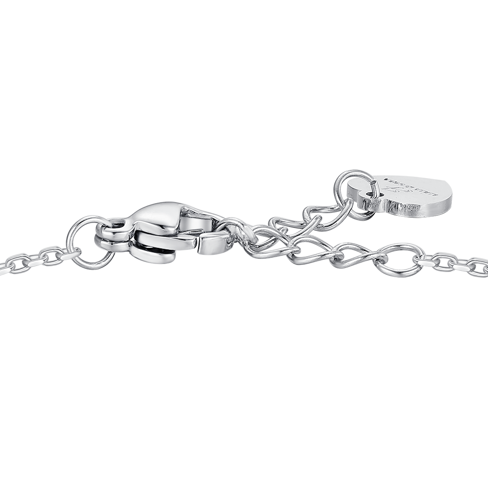 BRACCIALE BAMBINA IN ACCIAIO CON ZIRCONI VIOLA