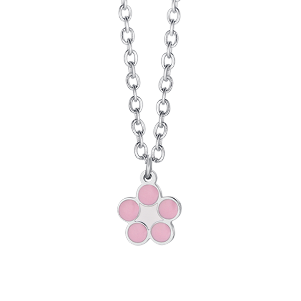COLLANA BAMBINA IN ACCIAIO CON FIORE