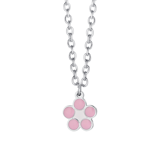 COLLANA BAMBINA IN ACCIAIO CON FIORE