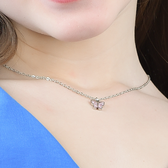 Collana da bambina con ciondolo farfalla | - La tua Collana da bambina con ciondolo farfalla | - La tua