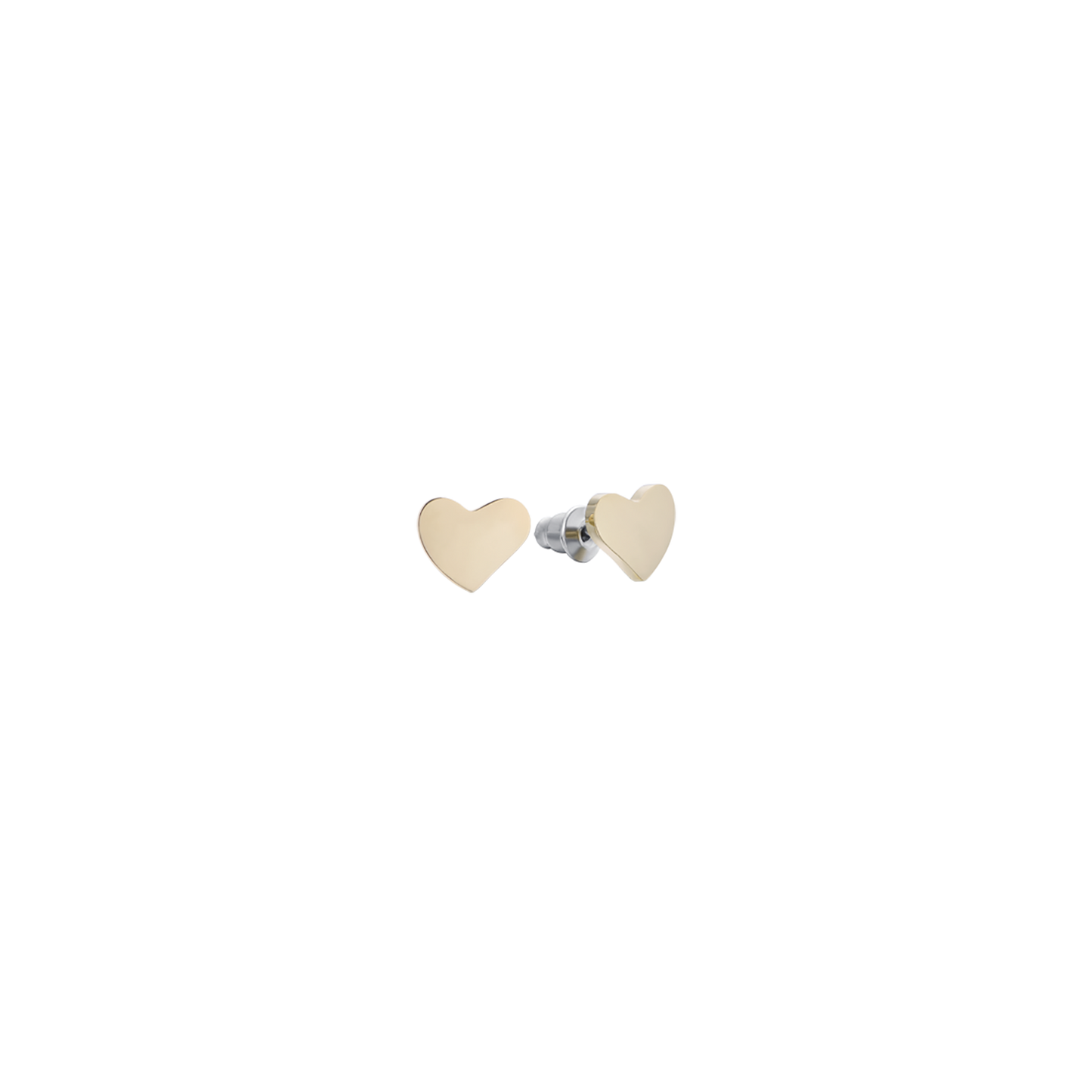 ORECCHINI IN ACCIAIO IP GOLD CON CUORI