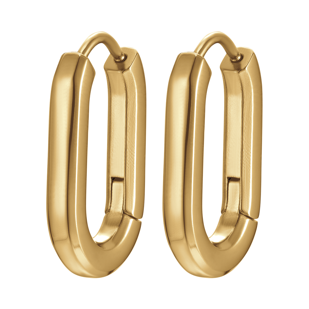 ORECCHINI DONNA IN ACCIAIO IP GOLD