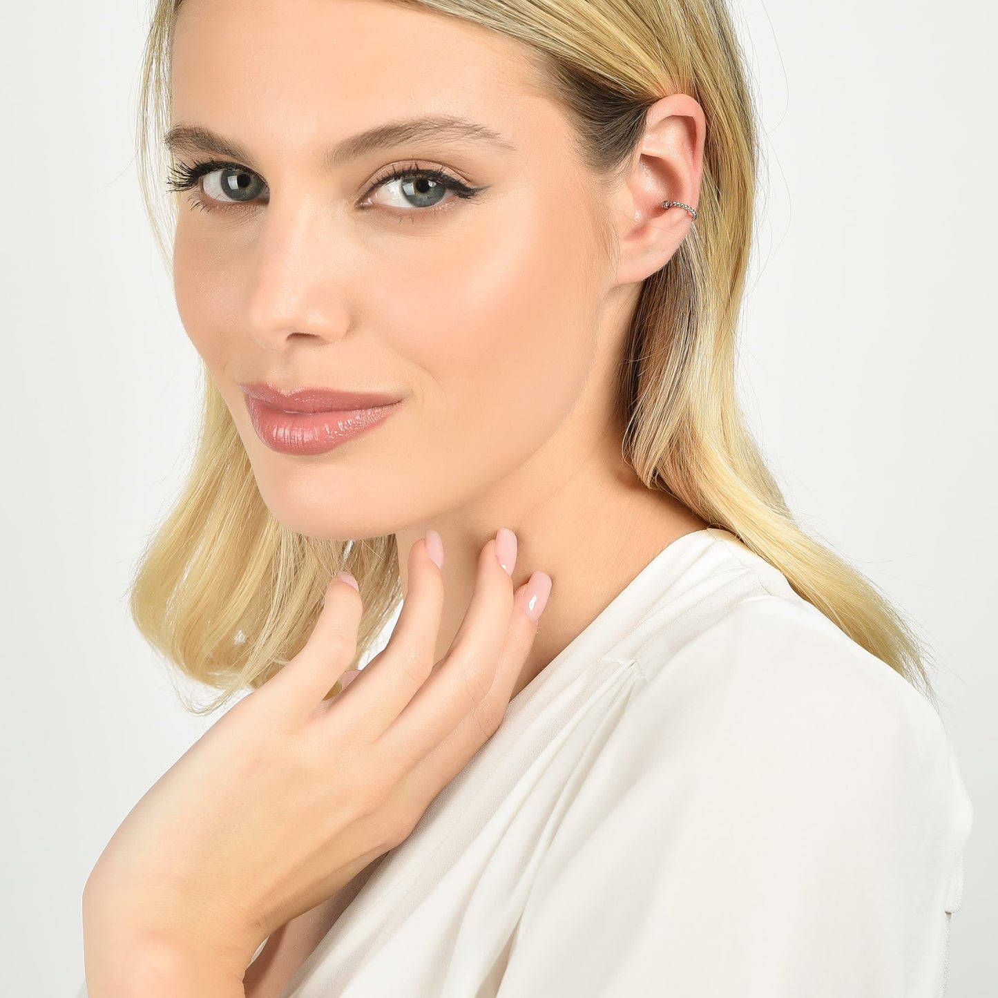 EAR CUFF DONNA IN ACCIAIO