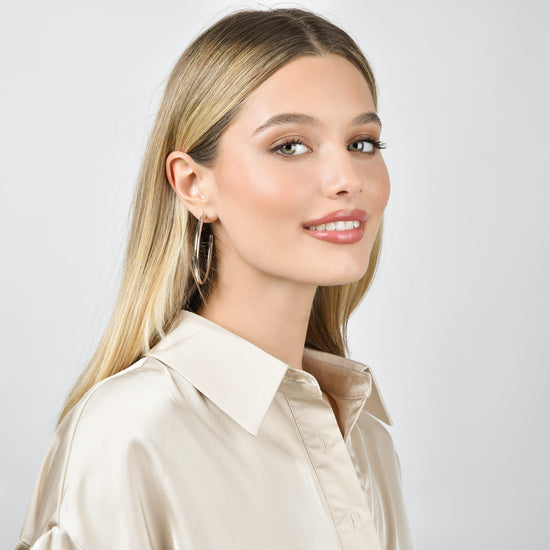 ORECCHINI DONNA CERCHI IN ACCIAIO