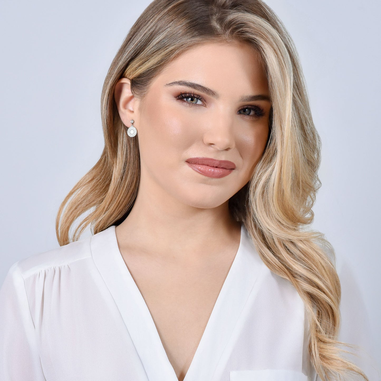 ORECCHINI DONNA IN ACCIAIO FIORE DELLA VITA