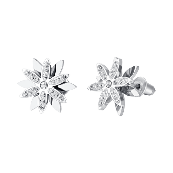 ORECCHINI DONNA IN ACCIAIO FIORE DELLA VITA GIREVOLE