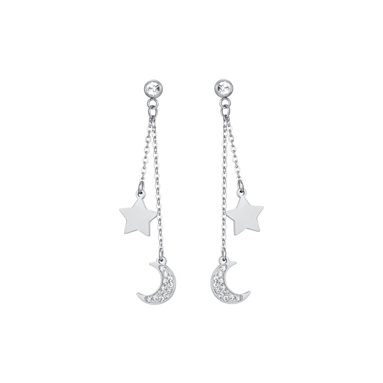 Orecchini Clip-On Argento 925 – Stella E Luna A Clip – Singolo Orecchino Cuff A1198 - Foto 4