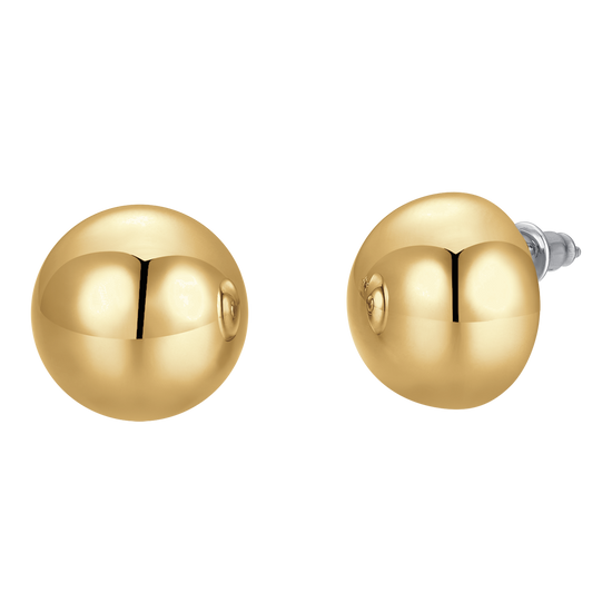 ORECCHINI DONNA A GOCCIA 16 mm IN ACCIAIO IP GOLD