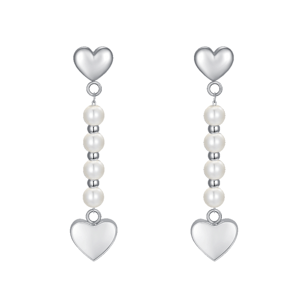 Orecchini - Argento lungo - Eleganza - Matrimonio - Zirconi