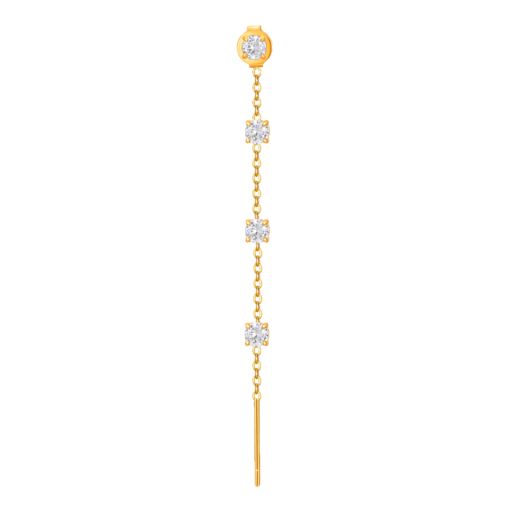 Mono Orecchino Rebecca Golden Ear – Gioiello In Argento 925 Placcato Oro Con Perla, 1,5 Cm, Elegante E Raffinato