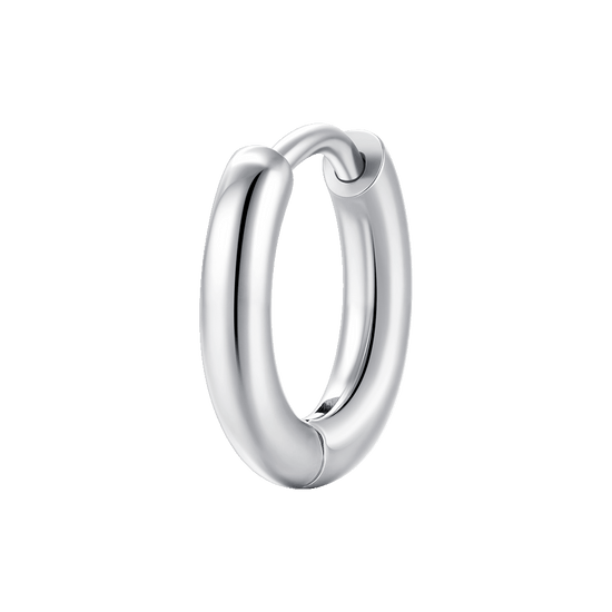 MONO ORECCHINI DONNA A CERCHIO IN ACCIAIO