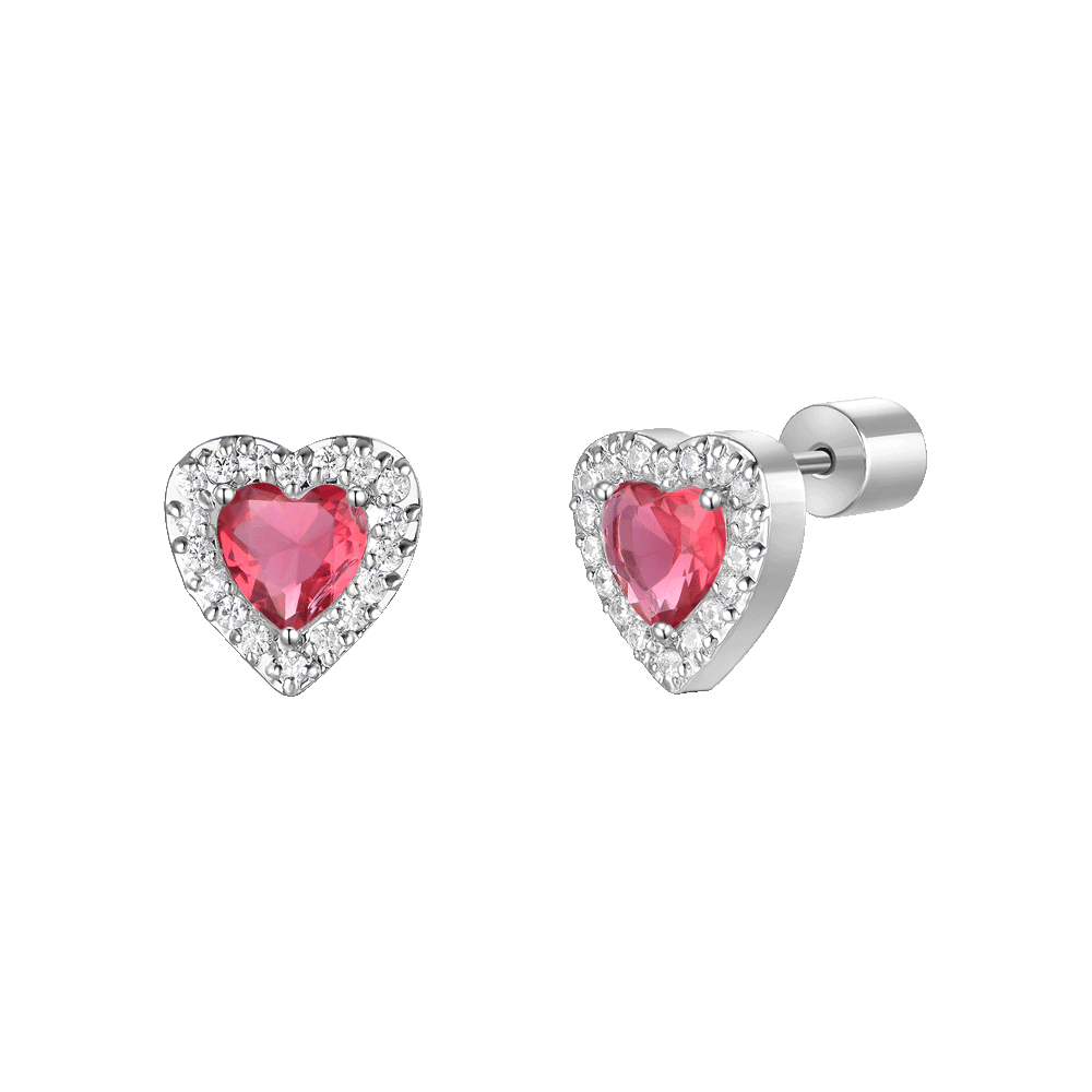 Orecchini Donna Luca Barra Collezione Holiday - Acciaio 316L Con Cuore - Riferimento LBOK942 - 4