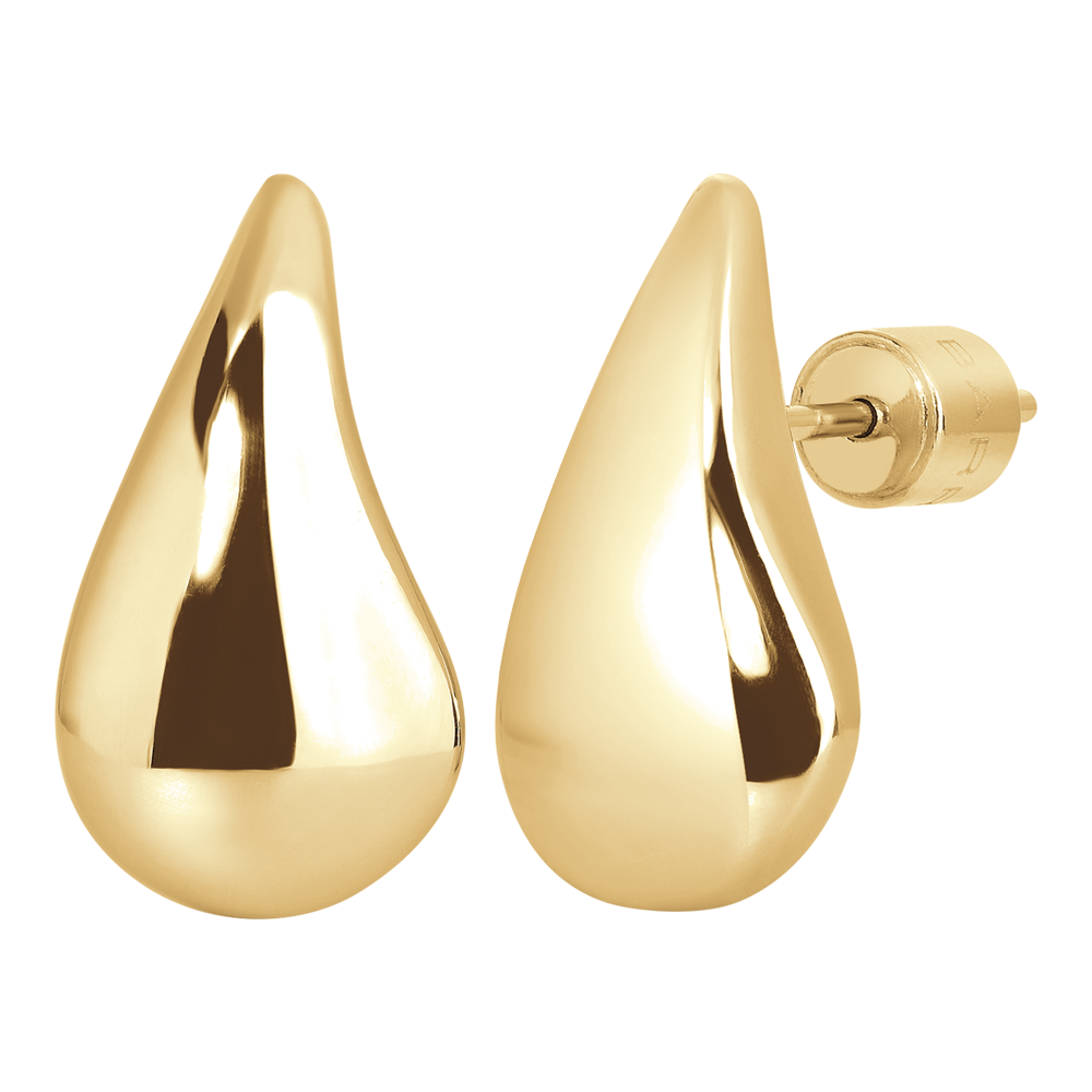 MONO ORECCHINO DONNA IN ACCIAIO IP GOLD CON GOCCIA