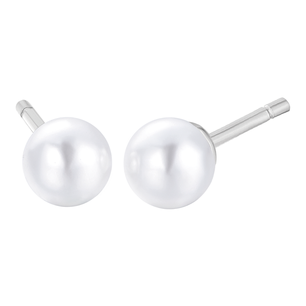 Orecchini A Cerchio In Argento 925 Con Perla: Eleganti E Ipoallergenici, Regalo Perfetto Per Lei - 2